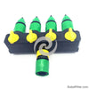 1 Set (6 Pcs) 4 Way Shunt Water pipe connector Water diverter Drip garden irrigation 4/7 or 8/11 Hose Connector Fitting 1 Set (6 Pcs) 4 Way Shunt Water Pipe Connector Water Diverter Drip Garden Irrigation 4/7 Or 8/11 Hose Connector Fitting