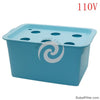 1 sets 220V/110V Plant Site Hydroponic Systems 6 Holes nursery pots Soilless cultivation plant seedling Grow Kit 1 Sets 220V/110V Plant Site Hydroponic Systems 6 Holes Nursery Pots Soilless Cultivation Plant Seedling Grow Kit Blue110V