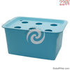 1 sets 220V/110V Plant Site Hydroponic Systems 6 Holes nursery pots Soilless cultivation plant seedling Grow Kit 1 Sets 220V/110V Plant Site Hydroponic Systems 6 Holes Nursery Pots Soilless Cultivation Plant Seedling Grow Kit Blue220V