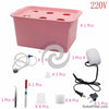 1 sets 220V/110V Plant Site Hydroponic Systems 6 Holes nursery pots Soilless cultivation plant seedling Grow Kit 1 Sets 220V/110V Plant Site Hydroponic Systems 6 Holes Nursery Pots Soilless Cultivation Plant Seedling Grow Kit