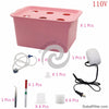 1 sets 220V/110V Plant Site Hydroponic Systems 6 Holes nursery pots Soilless cultivation plant seedling Grow Kit 1 Sets 220V/110V Plant Site Hydroponic Systems 6 Holes Nursery Pots Soilless Cultivation Plant Seedling Grow Kit