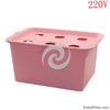 1 sets 220V/110V Plant Site Hydroponic Systems 6 Holes nursery pots Soilless cultivation plant seedling Grow Kit 1 Sets 220V/110V Plant Site Hydroponic Systems 6 Holes Nursery Pots Soilless Cultivation Plant Seedling Grow Kit Pink220V