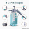 2 Liter Pneumatic Watering Disinfectant Pot, Manual Pressure Spray Kettle, Water Bottle with Two Spray Modes, Household Indoor and Outdoor Gardening Tools Flower Plant Watering Can Manual Pressure Spray Kettle, Water Bottle with Two Spray Modes