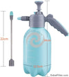 2 Liter Pneumatic Watering Disinfectant Pot, Manual Pressure Spray Kettle, Water Bottle with Two Spray Modes, Household Indoor and Outdoor Gardening Tools Flower Plant Watering Can Manual Pressure Spray Kettle, Water Bottle with Two Spray Modes