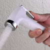 Bidet Sprayer Shattaf for Toilet  Water Pressure Control Shut-off  ABS White Chrome Bidet Sprayer Shattaf For Toilet Water Pressure Control Shut-Off Abs White Chrome