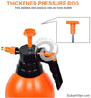 Handheld Disinfectant Sprayer,2 Liter Portable Pressurized Sprayer One Hand Pressure Sprayer Bottle, Adjustable Nozzle, Use with Water Chemicals Handheld Disinfectant Sprayer,2 Liter Portable Pressurized Sprayer