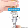 Puri Spa Three Function Shower Head - Rainfall, Jetting, Massage - Save Water - Increase Water Pressure - By PuriPro Brand Puri Spa Three Function Shower Head - Rainfall Jetting Massage - Save Water - Increase Water Pressure - By Puripro Brand Shower Head