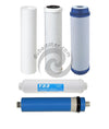 1 Pp + 1 Carbon + 1 Gac Cartridge Filters + 1 Taste Removal + 1 Ro Membrane Replacement Filter Pack