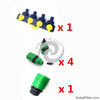 1 Set (6 Pcs) 4 Way Shunt Water Pipe Connector Water Diverter Drip Garden Irrigation 4/7 Or 8/11 Hose Connector Fitting