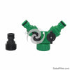 1Set 3/4Female Thread Y Shape Connector With 3/4Male Thread Tap Nipple Joint Quick Coupling Drip Garden Irrigation System Tool