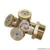 3 Holes 1/2 Male Thread Copper Misting Sprinkler Garden Agriculture Irrigation System Brass Atomizing Sprayer Cooling Fittings
