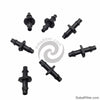 40 Pcs Water Connector Agricultural Irrigation Garden Lawn 1/4 Water Hose Connector Drip Irrigation System Connect 4/7Mm Hose