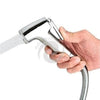Bidet Sprayer Shattaf For Toilet Water Pressure Control Shut-Off Abs Silver Chrome Shattaf