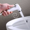 Bidet Sprayer Shattaf For Toilet Water Pressure Control Shut-Off Abs White Chrome