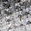 Modern Crystal Chandelier For Dining Room Rectangle Led Hanging Lighting Pearl Black Stainless Steel Suspension Lamps