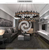 Modern Crystal Chandelier For Living Room Luxury Led Hanging Indoor Lighting Fixtures Double Rings Lustres De Cristal