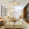 Round Modern Crystal Ceiling Lamp Luxury Living Room Led Ceiling Light Fixtures Ac110-240V Lustres De Cristal